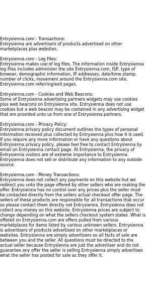entrysienna privacy