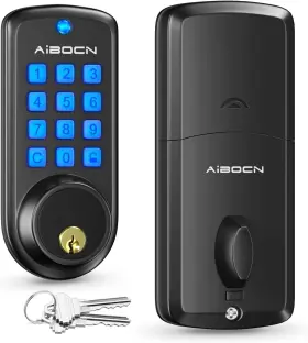 S110mb Aibocn Smart Door Lock With Keypad Anti-peeping Password Auto-lock Keyless Entry