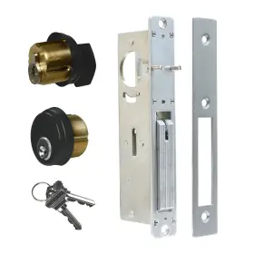 Aisecure 797444709254 Storefront Door Lock 31/32 Inch Backset Deadbolt Black-ordinary Mortise