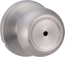 Ab-dh522-sn Amazon Basics Bedroom/bathroom Door Knob With 1-3/8 Inch To 1-3/4 Satin Nickel
