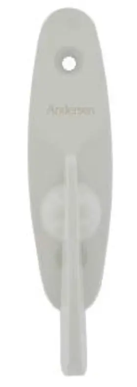 2573609 Andersen Tribeca Style - Gliding Door Thumb Latch In White Color