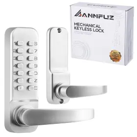 6208b Annfuz Single-sided Mechanical Keyless Door Lock With Handle Keypad Front