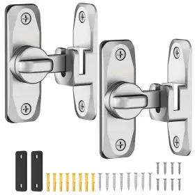 Ay07 Anobeyi Sliding Barn Door Lock And 90/180 Degree Latch Hardware Zinc Alloy Small Flip