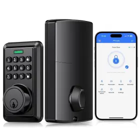 Kls02 Apestellar Smart Door Lock Built-in Wifi Keyless Entry Deadbolt With App Remo