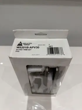 W5201b-apv30 Ashland Hardware Systems Active Trim Set Pvd Silver Metal