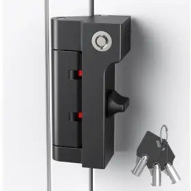 Zh004-01 Ast Home Security Door Reinforcement Lock 1 Pack Indoor Middle Matte Black