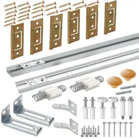 Au03738 Augenweide Bifold Door Hardware With Track Bi-fold Closet Repair Tool Kit