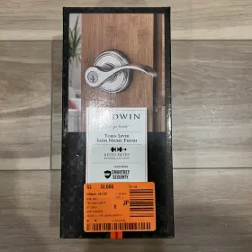 354tblrdb15 Baldwin Prestige Tobin Keyed Entry Lever Satin Nickel 93540-010