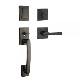 Baldwin 445057116169 Prestige Spyglass Single Cylinder Venetian Bronze Door Handleset With Square Spy