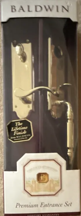 5350.003.lent Baldwin Manchester Brass Entry Lock Single Cylinder Left Emergency Exit