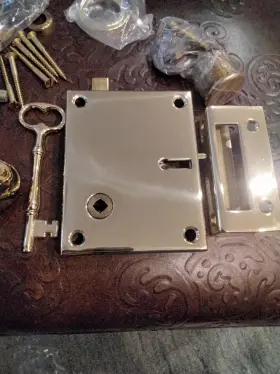 5704 Baldwin Brass Colonial Rim Lock Complete Right Hand