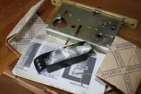 6321-030-ls Baldwin Mortise Lock Body Brass Finish Nos