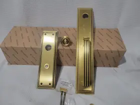 6542060bblc Baldwin Tremont Handleset Mortise Double Cylinder Trim Set Brass Brown