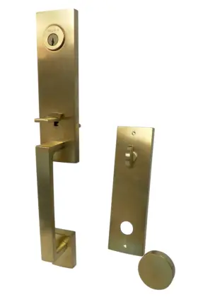 Baldwin 682470453014 Ee.seaxcon.cqe.044.6l.ds.cky.kd Brass-color Keyed Door Handle Assembly