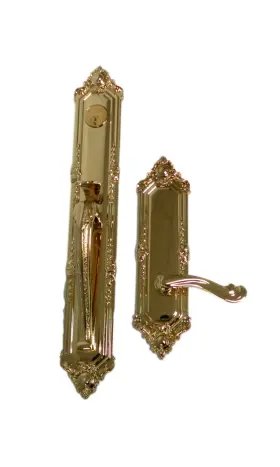6950.003.rfd Baldwin Kensington Right Hand Dummy Trim - Lifetime Polished Brass