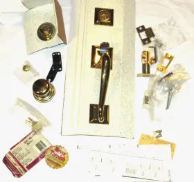 Baldwin 723079088105 Unused Brass Madison Entrance Handleset Missing Box 2 Keys/non-tarnish
