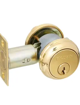 8031-030 Baldwin 8031 Estate Collection Single Cylinder Deadbolt Solid Polished Brass