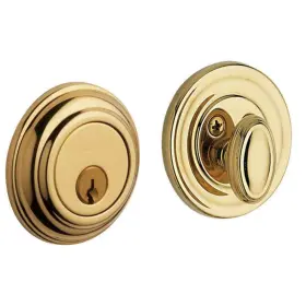 8231031 Baldwin Solid Brass Single Cylinder Keyed Entry Deadbolt Non-lacquered