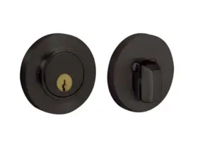 8244402 Baldwin Contemporary Solid Brass Single Cylinder Keyed Entry Deadbolt
