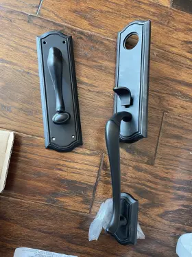 85337.190.rent Baldwin Right Handed Bethpage Escutcheon Single Cylinder Handleset See Pics