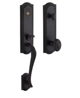 85337102entr Baldwin Bethpage Keyed Entry Front Door Handleset Distressed Bronze