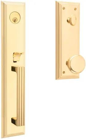 85342031entr Baldwin 85342.entr Tremont Full Plate Single Cylinder Keyed Entry - Brass
