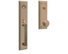 85342050entr Baldwin Tremont Handleset With Emergency Egress Satin Brass/black