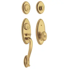 853450032fd Baldwin 85345.2fd Landon Two Point Dummy Handleset - Brass