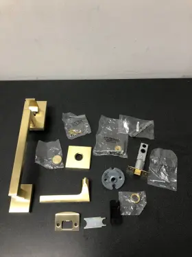 85390044acrh Baldwin Satin Brass Right Handed Sectional Handleset 5162 Lever