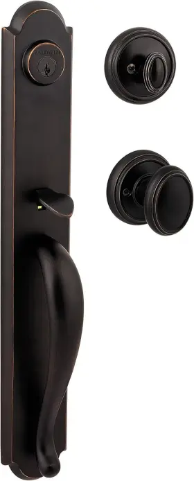 Baldwin 883351610681 Bighorn Front Entry Handleset Interior Knob Smartkey Venetian Bronze