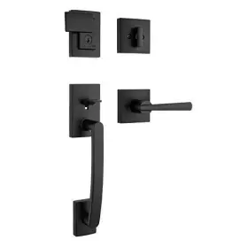91800-057 Baldwin Spyglass Front Entry Handleset With Interior Lever Featuring Smartkey Dead