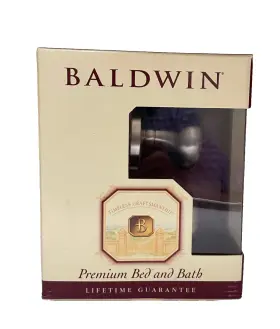 95405.150.priv Baldwin Classic Knob Satin Nickel Bed And Bath Latch Solid Brass