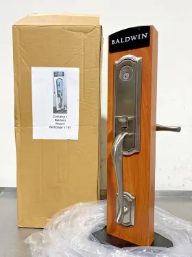 Bw-bethpage-85337.151 Baldwin Bethpage 151 Handleset Antique Nickel Single Cylinder