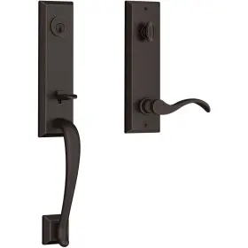 Eedelxcurrsbe112 Baldwin Del Mar Right Handed One Piece Keyed Entry Handleset In Venetian Bronze