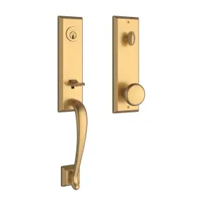 Eedelxrousbe044 Baldwin Ee.delxrou.sbe Del Mar One Piece Single Cylinder Keyed - Brass