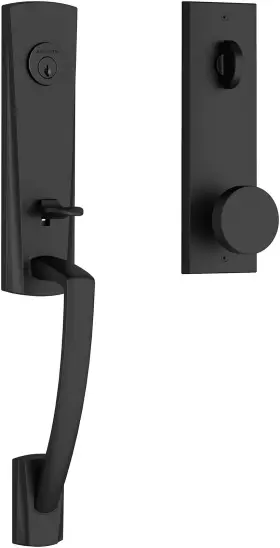 Eemiaxconcqe190 Baldwin Ee.miaxcon.cqe Miami One Piece Single Cylinder Keyed - Black