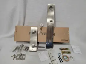 Eesanxsqucqe150 Baldwin Entry Handle Set Nickel Single Cylinder Santa Cruz Egress