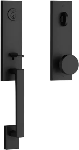 Eeseaxconcqe190 Baldwin Ee.seaxcon.cqe Seattle One Piece Single Cylinder Keyed - Black