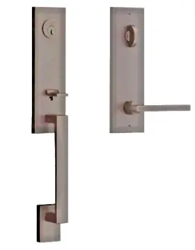 Eeseaxsqucqe112 Baldwin Seattle One Piece Single Cylinder Keyed Entry Handleset With Square Inte