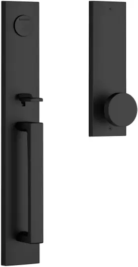 Fdsanxconcqe190 Baldwin Fd.sanxcon.cqe Santa Cruz Full Dummy Plate Handleset - Black