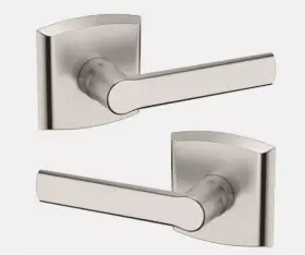 5485v.150.pass Baldwin Hardware Soho Passage Hall/closet Lever Traditional Square Rose Satin Nickel