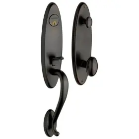 Baldwin Hardware 723079329062 New Oil Rubbed Bronze Single Cylinder Keyed Entry Handleset
