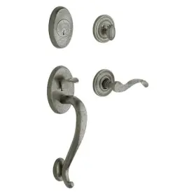 Baldwin Hardware 723079911632 5315.451.lhrh Estate Logan 1 Cyl Entry L Or R Handleset Antique Nickel