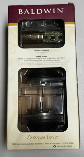 Baldwin Hardware 883351226042 Prestige Series Deadbolt 385 Rdb 11p Smt Cp Rcal Rcs K2