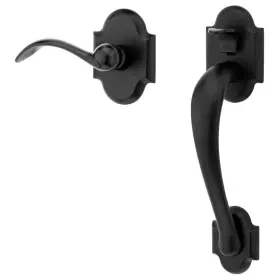 Baldwin Hardware 884011901798 New Satin Black Right Handle Set Kit Decorative Plate