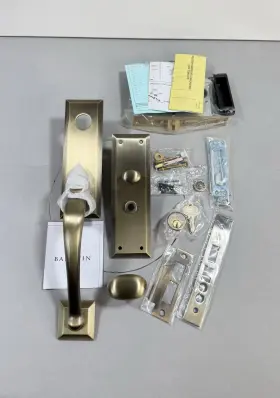 M502050entr Baldwin Estate Cody Keyed Entry Mortise Handleset Complete Set