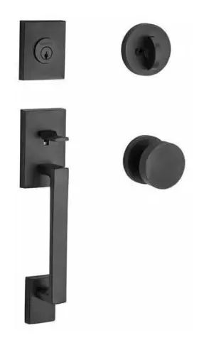 Sclajxconcrr190 Baldwin Sc.lajxcon.crr La Jolla Standard C Keyway Single Cylinder - Black
