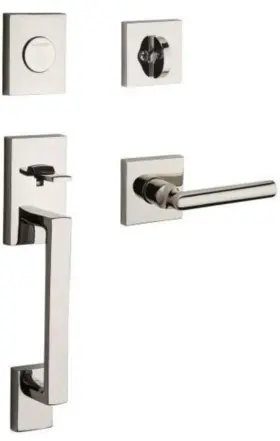 Sclajxtubrcsr260s Baldwin Reserve Single Cylinder Door Handle-polished Nickle Retails Over 350