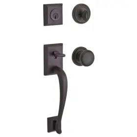 Scnapxroutrr112 Baldwin Napa Standard C Keyway Single Cylinder Keyed Entry Handleset Bronze