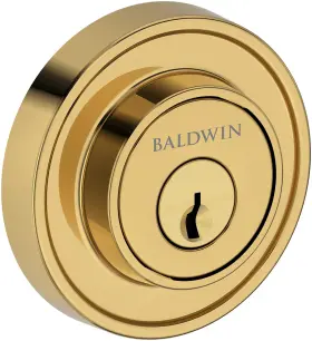 Scrrd003 Baldwin Sc.rrd Recessed Round Solid Brass Single Cylinder Keyed -